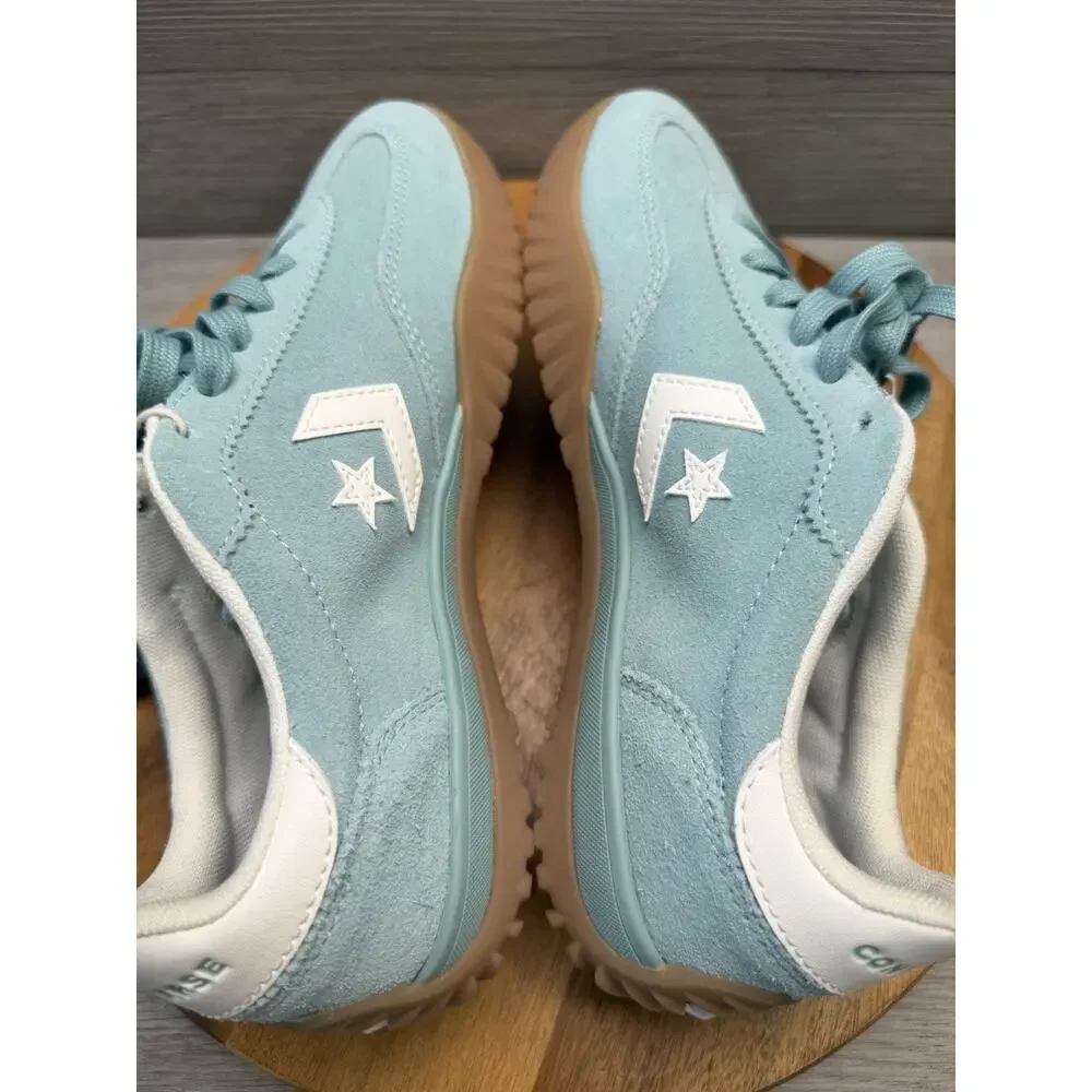 Converse Run Star Trainer Ox Suede Pool Blue Gum Womens 8 - Picture 6 of 9